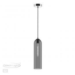 Odeon light 4805/1 PENDANT ODL21 363 никель/дымчатый Подвес E27 1*60W VOSTI  - 5 купить